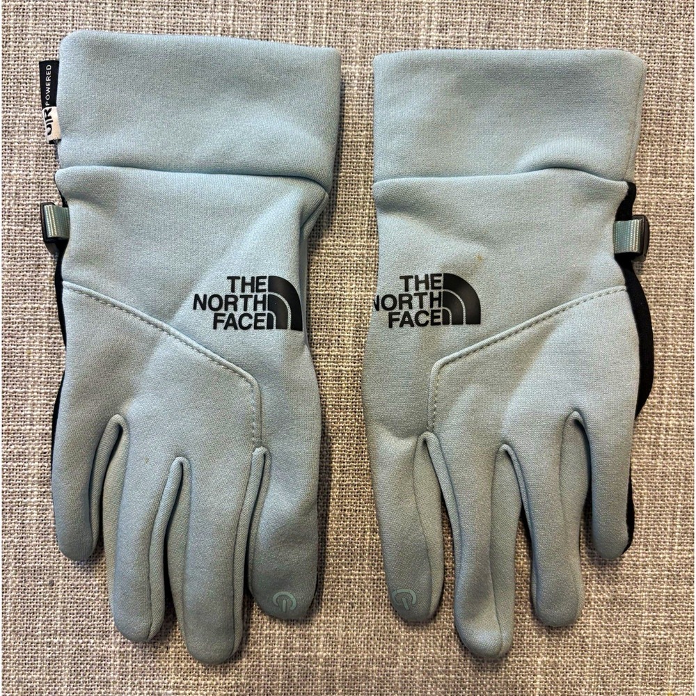 The North Face Unisex Kids Youth L Gray/Black Touchscreen Fleece Ski Gloves